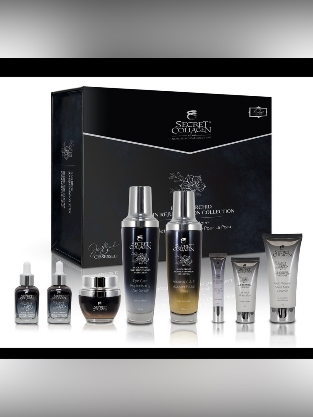 New!! Black Orchid Skin Rejuvenation Set -8 piece skincare collection